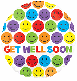 Balloon - Get Well Soon Smileys