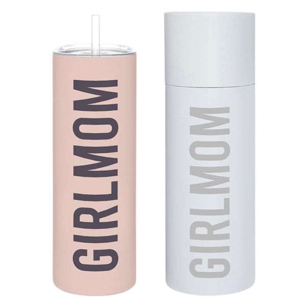 Girl Mom Tumbler With Straw