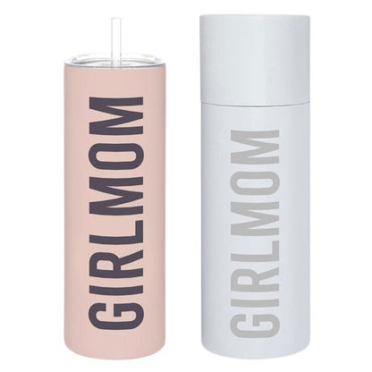 Girl Mom Tumbler With Straw