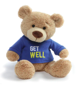 Get Well T-Shirt Bear Blue
